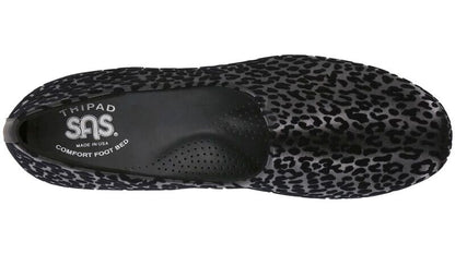 BLISS BLACK LEOPARD | SAS WOMENS  Bliss - Slip On Wedge Brandy's Shoes Made in USA