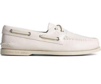 Men's Authentic Original 2-Eye Boat Shoe | Men's Sperry Topsider Authentic Original A/O Bone/ICE 2-Eye Boat Shoe-Made in USA