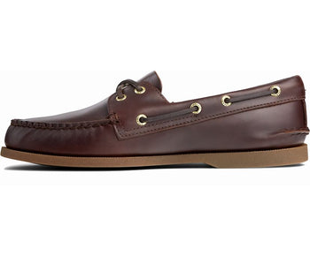 AUTHENTIC ORIGINAL BOAT SHOE | Sperry Top Sider Men's Authentic Original 2 Eye 0195214 Loafer Shoes-Amaretto Boat Shoes-Made in USA