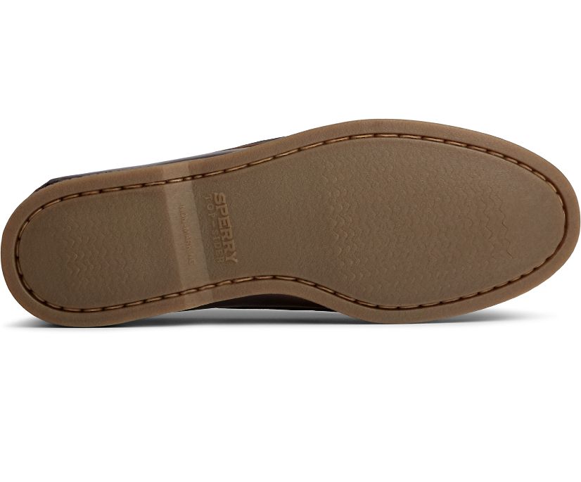 AUTHENTIC ORIGINAL BOAT SHOE | Sperry Top Sider Men's Authentic Original 2 Eye 0195214 Loafer Shoes-Amaretto Boat Shoes-Made in USA