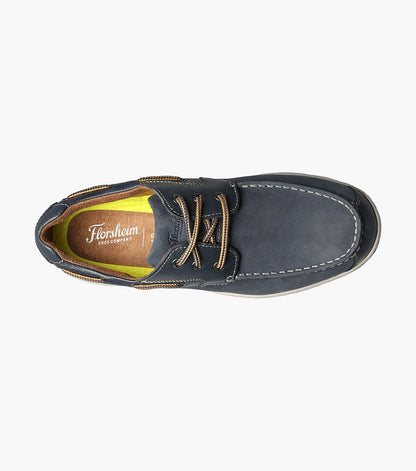 GREAT LAKE INDIGO | Florsheim Mens Great Lakes Moc Toe Oxford-Brandy