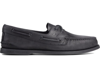 AUTHENTIC ORIGINAL BOAT SHOE | Sperry Top Sider Men's Authentic Original 2 Eye 0836981-Black Boat Shoes-Made in USA