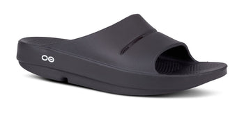OOAHH BLACK SLIDE | OOFOS Ooahh Slide Mens Slip On Sandals Black 1100BLK