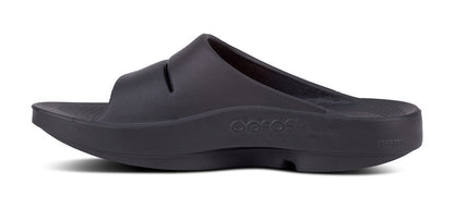 OOAHH BLACK SLIDE | OOFOS Ooahh Slide Mens Slip On Sandals Black 1100BLK