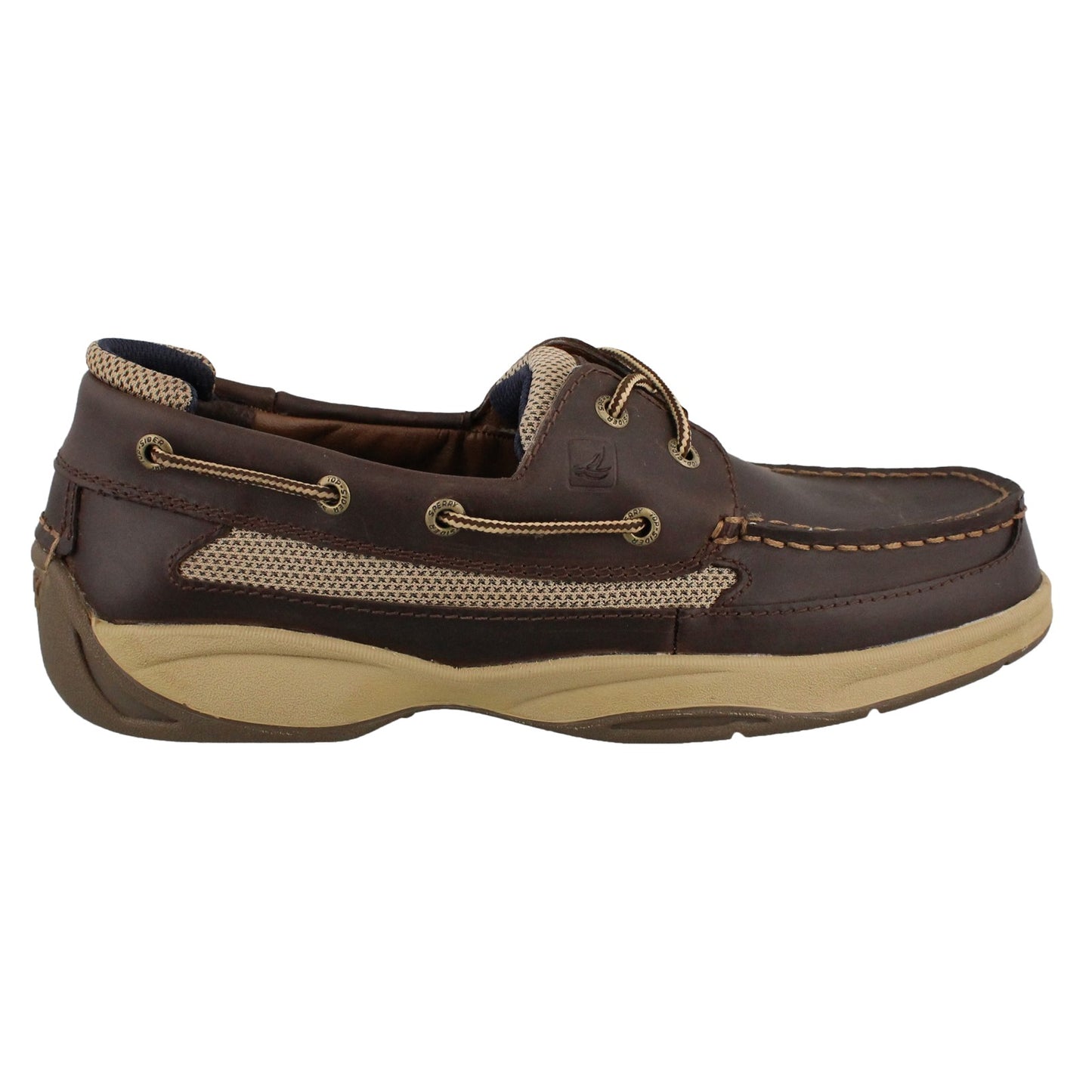 LANYARD-2 EYE | Sperry Brown Deck Boat Shoes Men's Lanyard 2 Eye Linen Made in USA