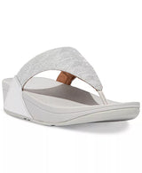lulu glitz fitflop toepo silver at brandysshoes.com