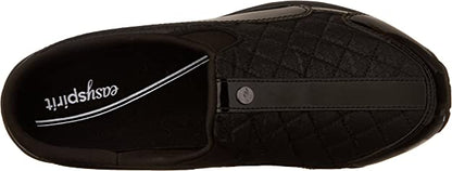 TRAVELTIME BLK/SLV | Easy Spirit Women's Traveltime Mule, Black/Silver Patent-79934761-022-Brandy