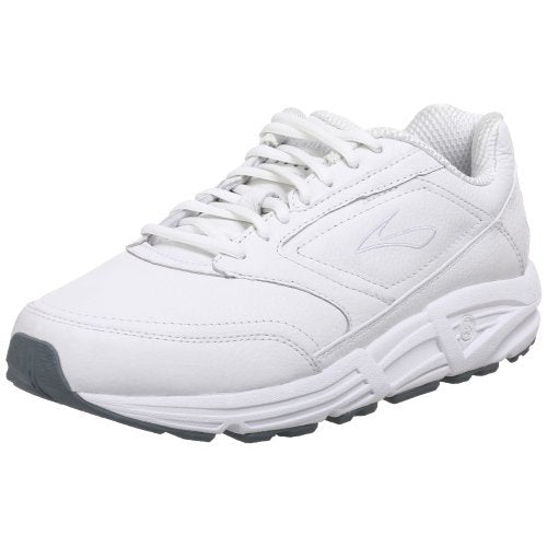 BROOKS ADDICTION WHITE WALKER | Brooks Men's Addiction Walker Lace-Up Shoes White Leather - 110039-111-Brandy