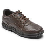 WORLD TOUR MEN'S CLASSIC SHOE | ROCKPORT WORLD TOUR K70884 MEN'S BROWN TUMBLED - CLASSIC CASUAL SHOE-Brandy
