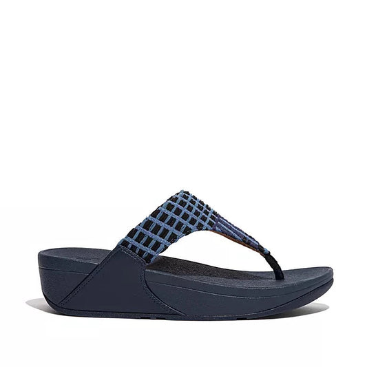 lulu art denim navy fitflop at brandysshoes.com