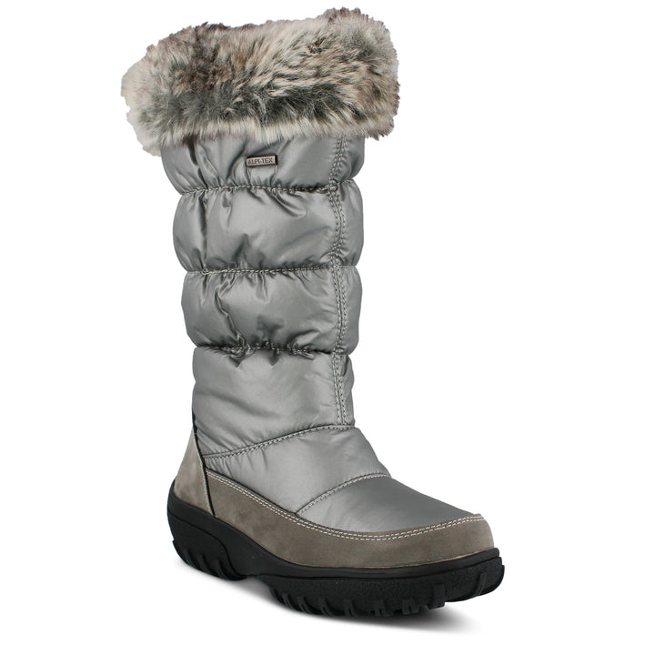 VANISH SILVER BOOT Flexus by spring step at www.brandysshoes.com