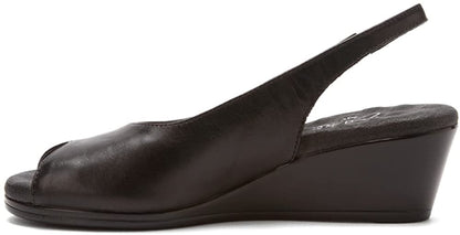 WALKING CRADLE, WEDGED HEEL SANDALS HOLIDAY BLK