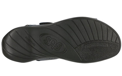 NUDU011 Heel Strap Navy Sandal-Made in USA