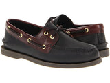 AUTHENTIC ORIGINAL BOAT SHOE | Sperry Top Sider Men's Authentic Original 2 Eye 0191486 Loafer Shoes-Black Amaretto Boat Shoes-Made in USA