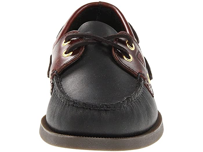 AUTHENTIC ORIGINAL BOAT SHOE | Sperry Top Sider Men's Authentic Original 2 Eye 0191486 Loafer Shoes-Black Amaretto Boat Shoes-Made in USA
