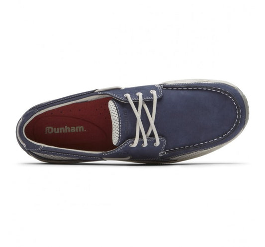Men's Boat Shoes -CAPTAIN NAVY | Dunham Men CI0145 NV -Brandy