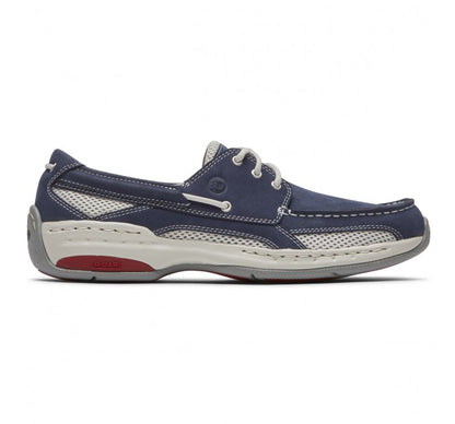Men's Boat Shoes -CAPTAIN NAVY | Dunham Men CI0145 NV -Brandy