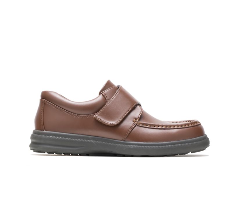 Men's Gil Tan Sneakers | Hush Puppies Gil Mens EZ Strap Walking Shoes 18801 at Brandy's Shoes Madde in USA