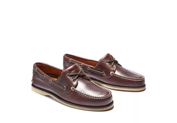 Men's Timberland's Classic 2 Eyelet Root Beer Boat Shoes