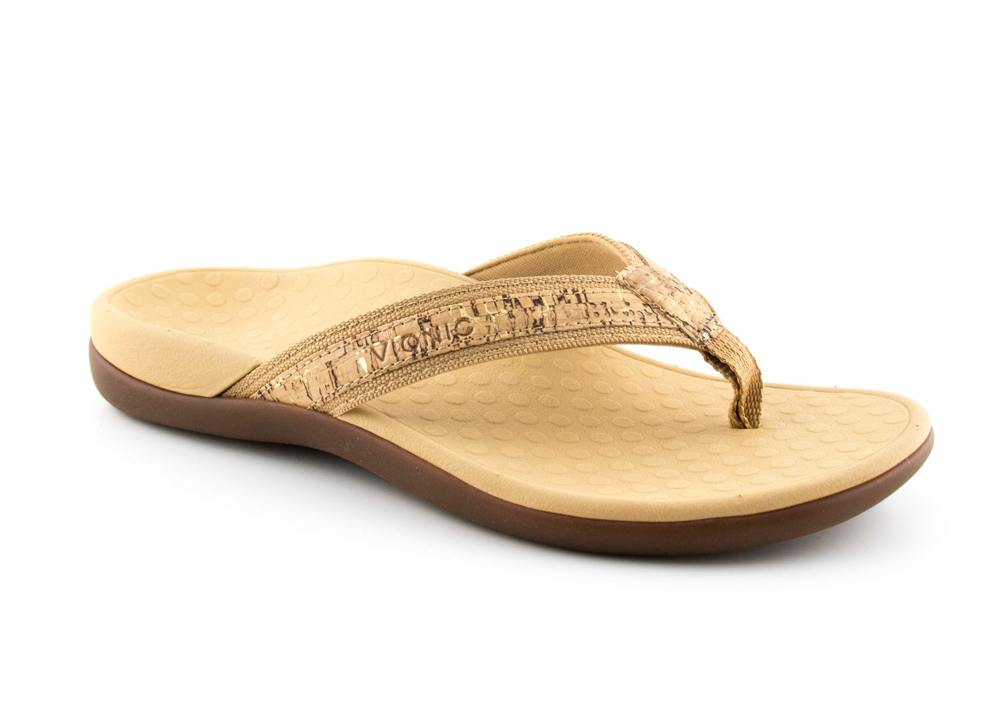 TIDE GOLD CORK | Vionic with Orthaheel Technology Women's Tide II Sandal-Brandy